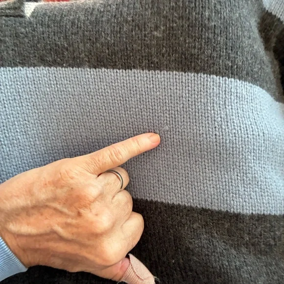 Madewell Blue and Black Striped Sweater - Picture 8 of 8